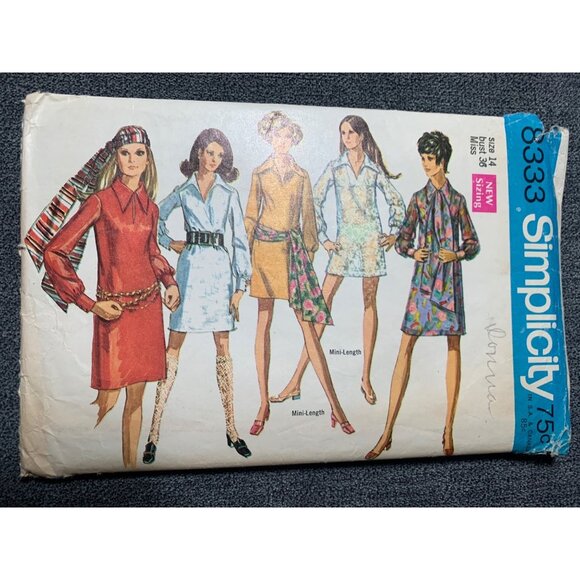 Simplicity Misses Dress Sewing Pattern sz 14 8333 - uncut - Picture 1 of 4